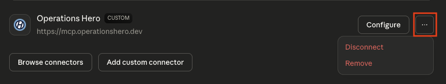 Claude - Custom Connector Configuration
